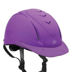 Ovation Deluxe Schooler Purple Riding Helmet , New